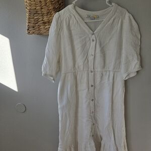 C&C California White Gauze Dress